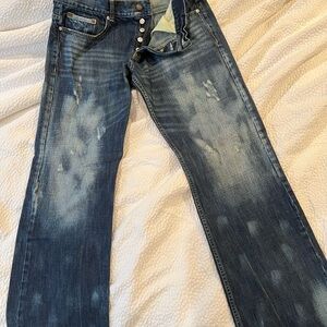 Armani Exchange Dark Blue Bootcut Jeans